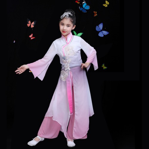 Ancient traditional Chinese folk dance dresses hanfu fairy party cosplay stage performance costumes clothes dresses